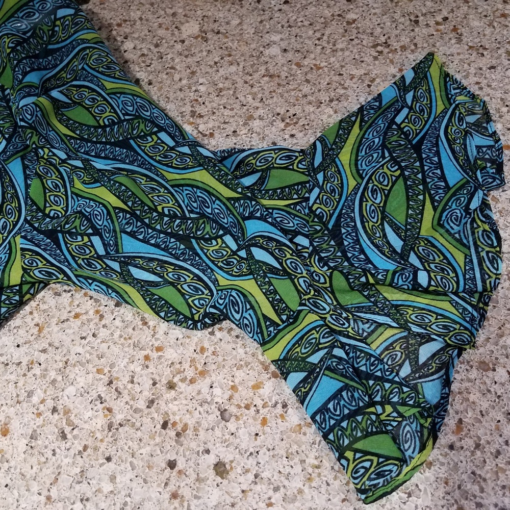 Sheer Tie-Front Top - Picture 2 of 3